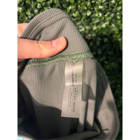 Outdoor Voices Rib Kick Flare Pant Sz XS Sage Green - Picture 4 of 4